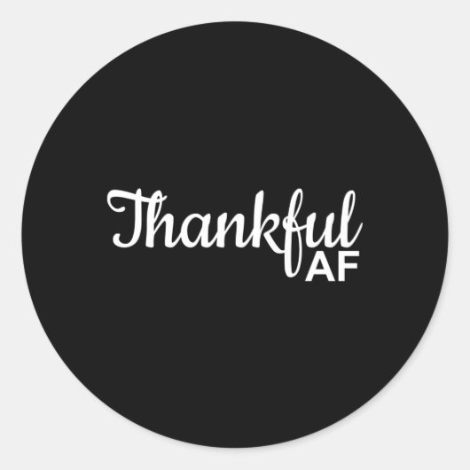 Sticker Rond Remerciements Af Thanksgiving Pour (Devant)