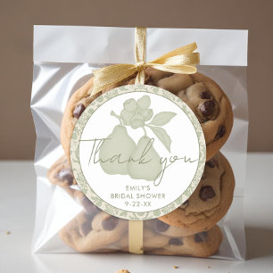 Sticker Rond Remerciements pour la Baby Shower de Mariée Parfai