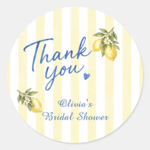 Sticker Rond Remerciements pour la Baby Shower La Dolce Vita