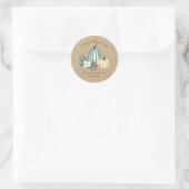 Sticker Rond Remerciements pour la fête d'automne (Sac)