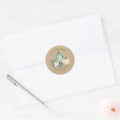 Sticker Rond Remerciements pour la fête d'automne (Enveloppe)