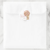 Sticker Rond Remerciements pour une Baby Shower pour une Petite (Sac)