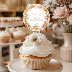 Sticker Rond Remerciment pour la Baby Shower de mariage Tombez 