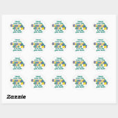 Sticker Rond Remettez les dés flous (Feuille)