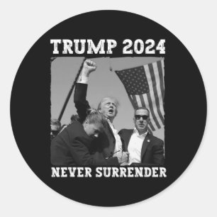 Sticker Rond Remettre Trump 2024 Shirt Save America Trump