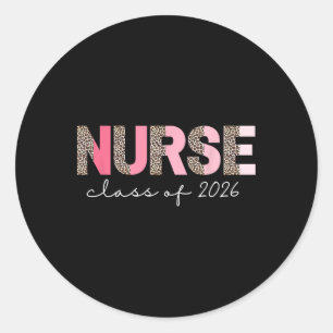 Sticker Rond Remise des diplômes aux infirmières 2026, Promotio
