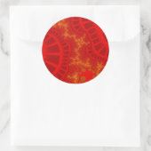 Sticker Rond Remix rouge cerise (Sac)