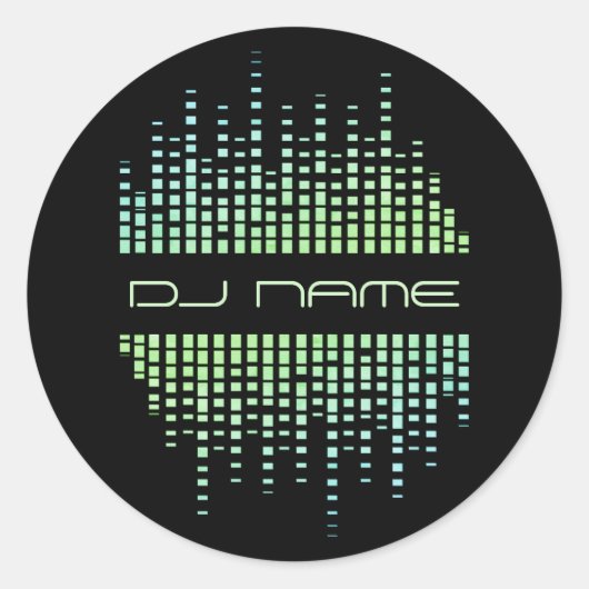 Sticker Rond Remixer producteur de musique DJs (Devant)