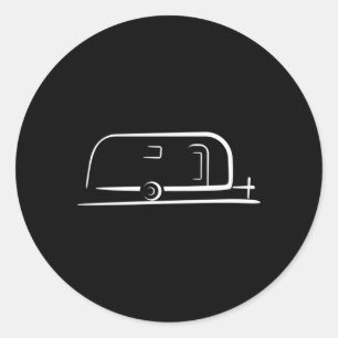 Sticker Rond Remorque Camper Rv