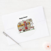 Sticker Rond Remorque de Camper (Enveloppe)