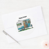 Sticker Rond Remorque de Camper (Enveloppe)