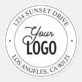 Sticker Rond Remplacement et personnalisation faciles du logo (Devant)