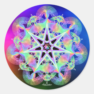 Sticker Rond Rempli de lumière