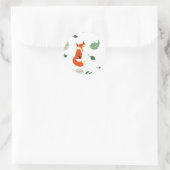 Sticker Rond Renard (Sac)