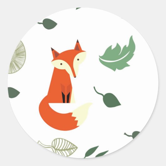 Sticker Rond Renard (Devant)