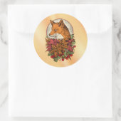 Sticker Rond Renard (Sac)