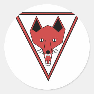 Sticker Rond Renard à grains U-255
