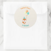Sticker Rond Renard boisé avec ballons (Sac)