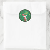 Sticker Rond Renard de la Saint Patrick (Sac)