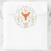Sticker Rond Renard des bois (Sac)