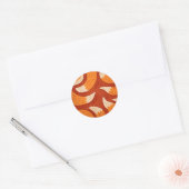 Sticker Rond Renard radieux - Illustration de motif animal (Enveloppe)