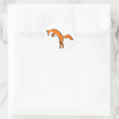 Sticker Rond Renard rouge (Sac)