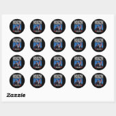 Sticker Rond Rendez-moi plus fort (Feuille)