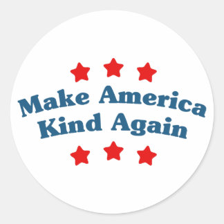 Sticker Rond Rendre à l'Amérique un modèle