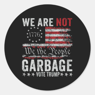 Sticker Rond Rendre Garbyge Grand Encore Garge Pour Trump 2024