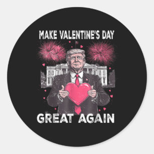Sticker Rond Rendre la fête des Valentines plus grande encore d