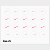 Sticker Rond Rendre la Russie petite 1 (Feuille)