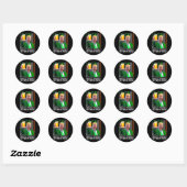 Sticker Rond Rendre la Saint-Patrick plus belle encore Drapeau (Feuille)