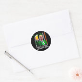 Sticker Rond Rendre la Saint-Patrick plus belle encore Drapeau (Enveloppe)