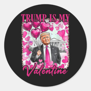 Sticker Rond Rendre la Saint-Valentin à la grandeur Drôle Amour