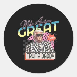 Sticker Rond Rendre l'Amérique à nouveau grande tout le 4 juill