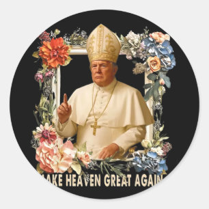 Sticker Rond Rendre le ciel grand Donald Trump