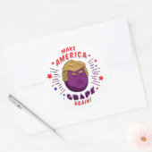 Sticker Rond Rendre le raisin de l'Amérique ! (Enveloppe)