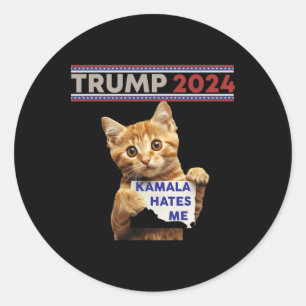 Sticker Rond Rendre les chats sûrs à nouveau Trump chats pour T