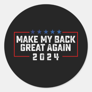 Sticker Rond Rendre ma victoire à l'élection Trump de 2024