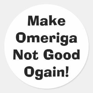 Sticker Rond Rendre Omeriga pas bon drumpf Hankamer Artjunkhaus