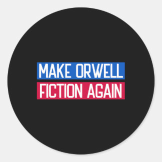 Sticker Rond Rendre Orwell fiction Libertarien Orwellien 19