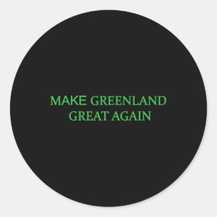 Sticker Rond Rendre sa grandeur au Groenland, les hommes du mèm