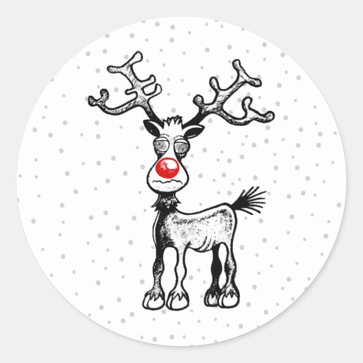 Sticker Rond Renne Rudolph (Devant)