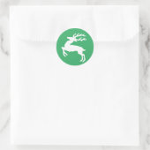 Sticker Rond Rennes blanches (Sac)