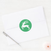 Sticker Rond Rennes blanches (Enveloppe)