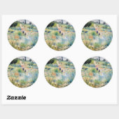 Sticker Rond Renoir - Chemin menant à travers l'herbe haute (Feuille)