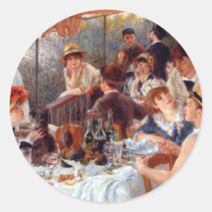 Sticker Rond Renoir : Déjeuner de la fête nautique