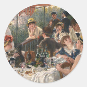 Sticker Rond Renoir French Luncheon Booking Party