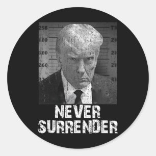Sticker Rond Renoncer Pro Trump