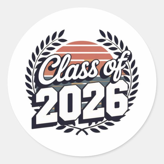 Sticker Rond Rentrée des classes 2026 pour les terminales (Devant)